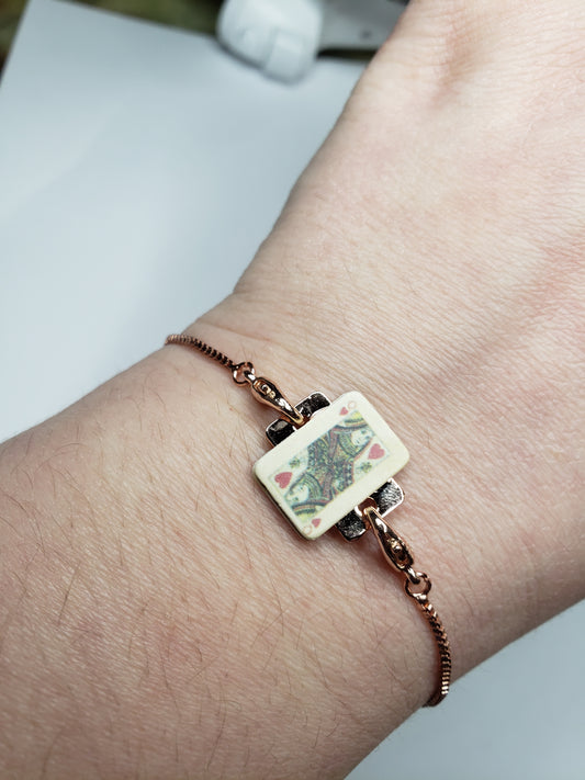 Queen of Hearts adjustable bracelet