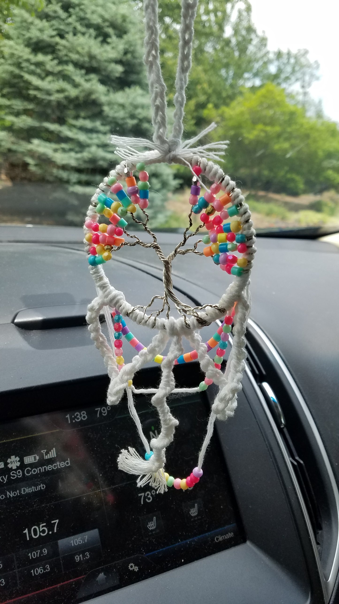 Candy Queen Rainbow Car Mirror Ornament