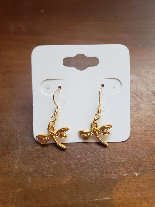 Firefly Earrings Dangle 18k Gold Hypoallergenic