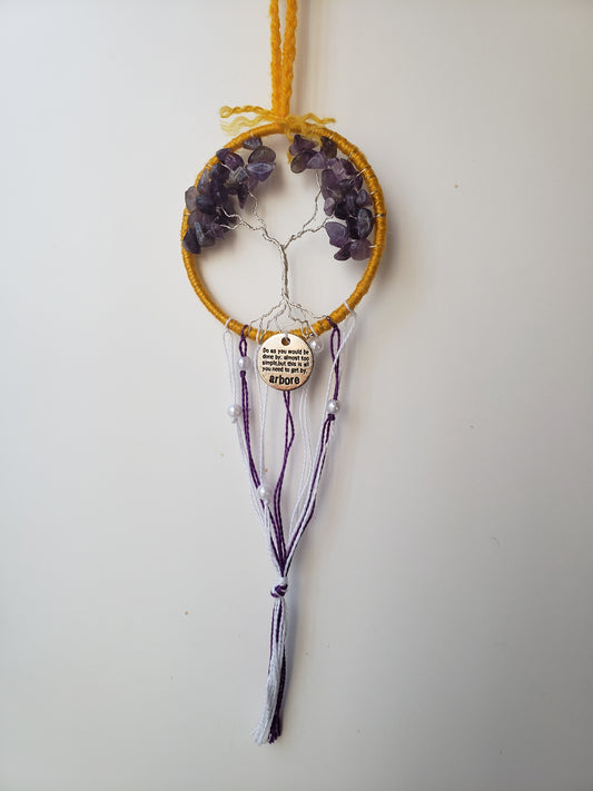 Arbore Do As You Would Be Done By Tree of Life Dream Catcher