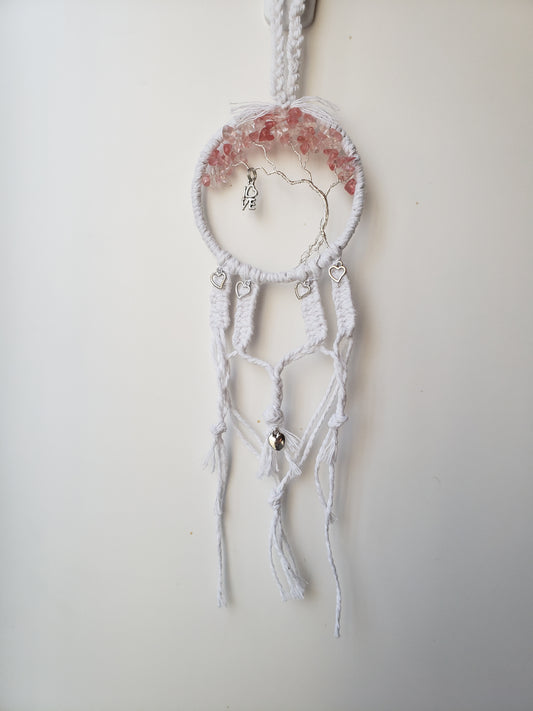 Love Dream Catcher Pink and White